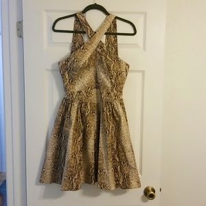 MODA International Snake Skin Print Dress Size 10